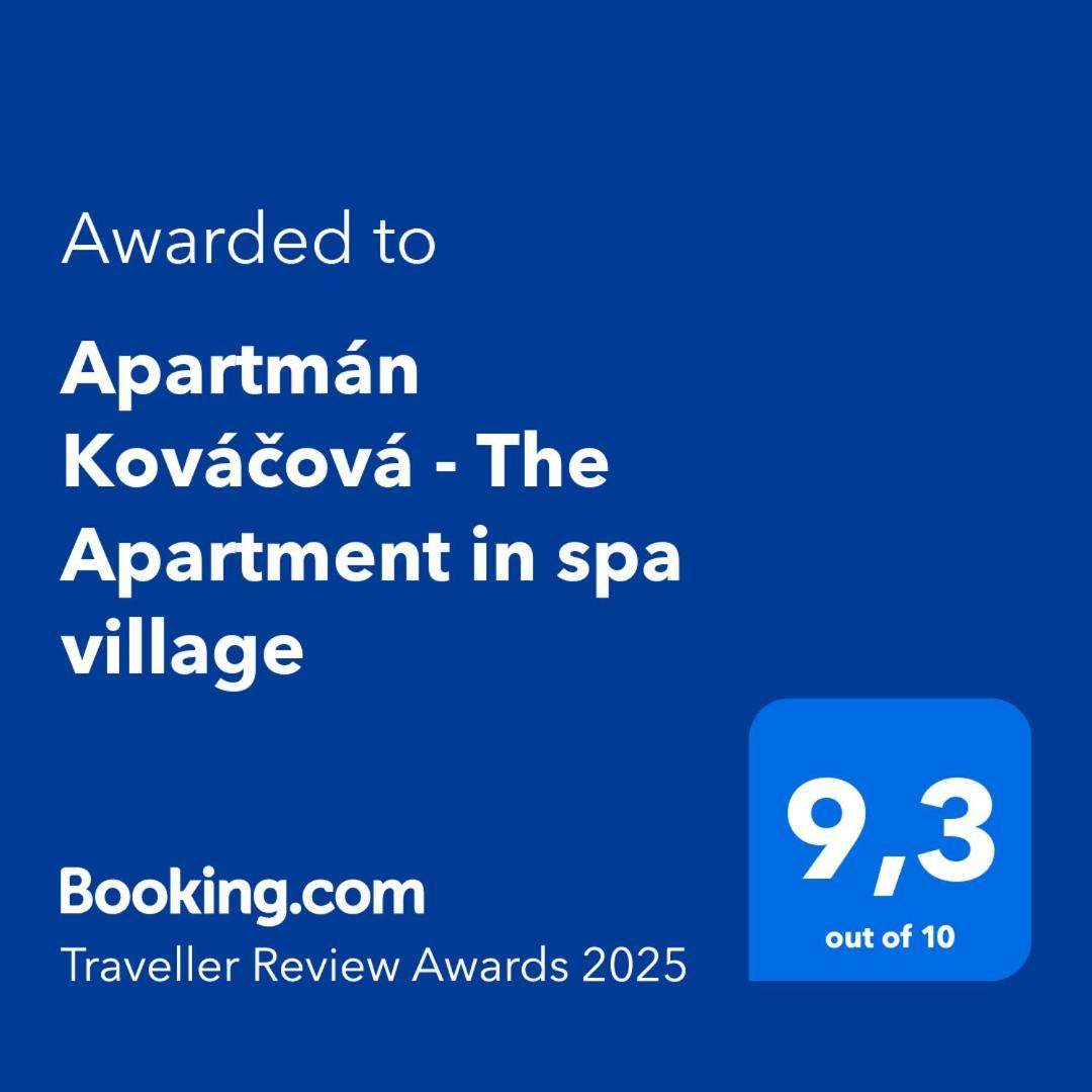 Apartman Kovacova - The Apartment In Spa Village Exteriör bild